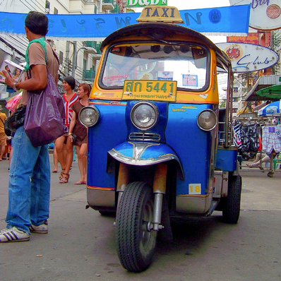 ... ride a tuktuk