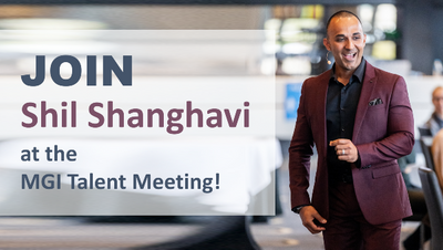 Renowned speaker coach Shil Shanghavi presenting at the 2024 MGI Talent Meeting, on 7 – 8 March