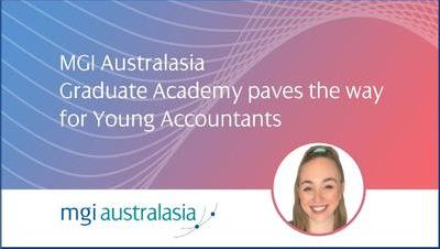 Caterina presents MGI Australasia Graduate Academy.