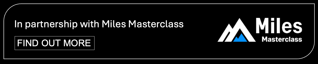 Miles Masterclass - In partnership banner