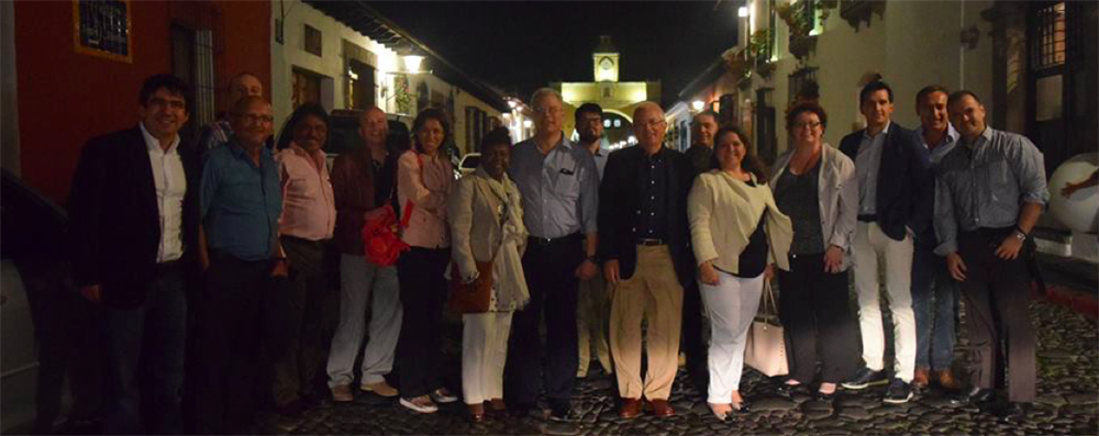 Night time group shot