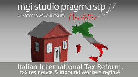 MGI Studio Pragma updates MGI Worldwide accounting network members on Italian International Tax Reform