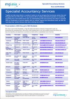 Flyer MGI Asia member list screen shot