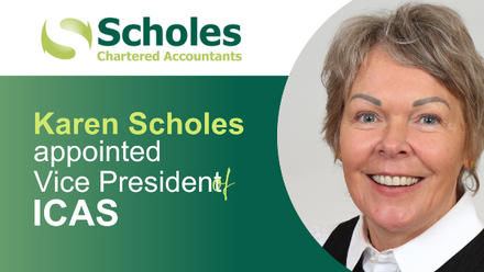 Karen Scholes, partner and director at MGI Worldwide accounting network Scholes Chartered Accountants is the new Vice President of the ICAS
