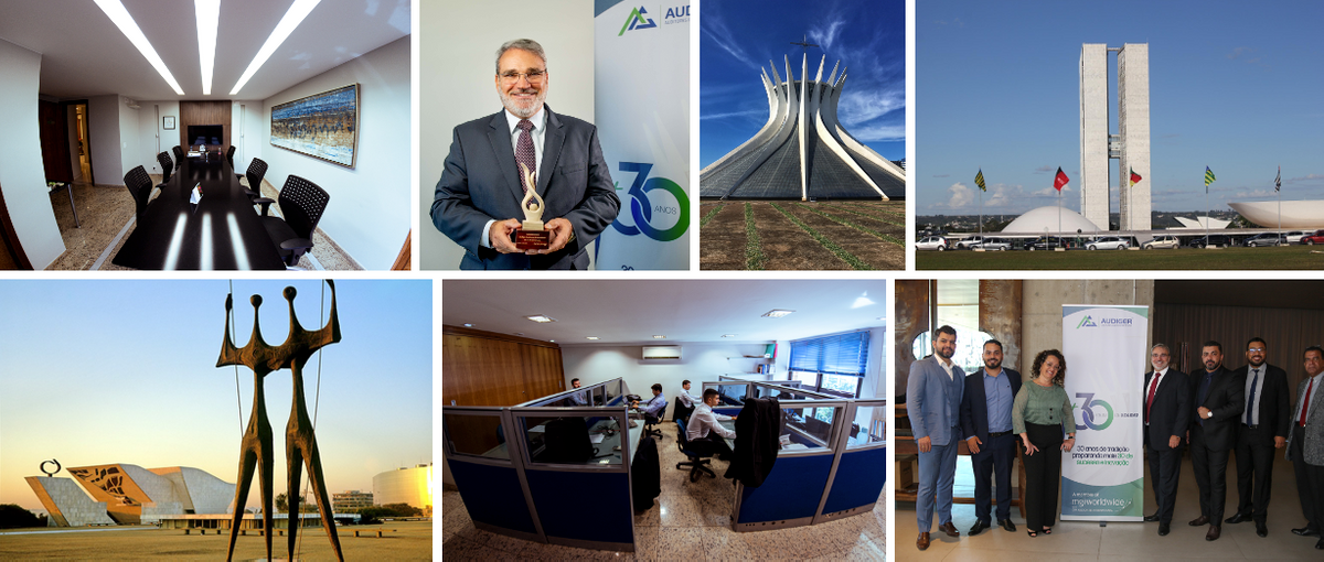 Montage of images from member firm Audiger in Brasilia, Brazil